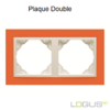 Plaque Double animato logus90 efapel 90920TJG Orange Glace