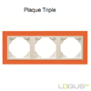 Plaque Triple animato logus90 efapel 90930TJG Orange Glace