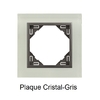 Plaque Cristal Gris 90910TCS