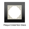 Plaque Cristal Noir Glace 90910TEG