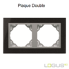 Plaque Double petra logus90 efapel 90920TGA Granite Alumine