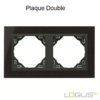 Plaque Double petra logus90 efapel 90920TGS Granite Gris