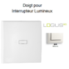 Doigt pour interrupteur lumineux LOGUS 90602TBR Blanc