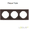 Plaque triple animato logus90 efapel 90930TIS Gris