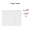 Doigt Triple Sirius 70661TBR Blanc