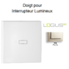 Doigt pour interrupteur lumineux LOGUS 90602TPE Perle