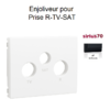 Enjoliveur pour prise R TV SAT Sirius 70775TAT Anthracite