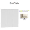 Doigt triple LOGUS 90661TPE Perle