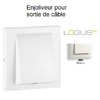 Enjoliveur rosette sortie de câble LOGUS 90671TBR Blanc