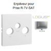 Enjoliveur pour prise R TV SAT LOGUS 90775TAL Alumine