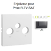 Enjoliveur pour prise R TV SAT LOGUS 90775TIS Gris