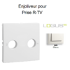 Enjoliveur pour prise R TV LOGUS 90776TBR Blanc