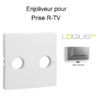 Enjoliveur pour prise R TV LOGUS 90776TAL Alumine