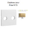 Enjoliveur pour prise R TV LOGUS 90776TDU Doré
