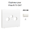 Enjoliveur pour prise R TV SAT APOLO5000 50775TBR Blanc