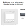 Enjoliveur pour interrupteur horaire digital 1 circuit APOLO5000 50743TGR Graphite