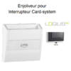 Enjoliveur pour interrupteur card-system LOGUS 90731TIS Gris