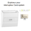 Enjoliveur pour interrupteur card-system LOGUS 90731TMF Ivoire