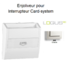Enjoliveur pour interrupteur card-system LOGUS 90731TGE Glace