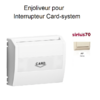 Enjoliveur pour interrupteur card system Sirius 70731TMF Ivoire