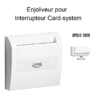 Enjoliveur pourinterrupteur card systel APOLO5000 50731TBM Blancr MAT