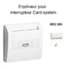 Enjoliveur pourinterrupteur card systel APOLO5000 50731TBR Blanc