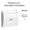 Enjoliveur pourinterrupteur card systel APOLO5000 50731TMF Ivoire