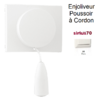 Enjoliveur pour poussoir à cordon Sirius 70741TBR Blanc