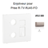 Enjoliveur pour prise R TV RJ45 FO APOLO5000 50774TPL Platine