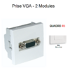 Prise VGA 2 modules Quadro 45430SBM Blanc MAT