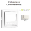 Enjoliveur pour Chonothermostat Logus 90740 TBR Blanc