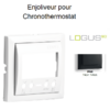 Enjoliveur pour Chonothermostat Logus 90740 TPM Noir MAT