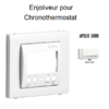 Enjoliveur pour chronothermostatl APOLO5000 50740TBM Blanc MAT
