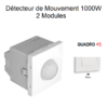 Détecteur de mouvement 1000W 2 modules Quadro 45401SBR Blanc