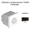 Détecteur de mouvement 1000W 2 modules Quadro 45401SPM Noir MAT