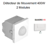 Détecteur de mouvement 400W 2 modules Quadro 45402SBR Blanc