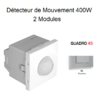 Détecteur de mouvement 400W 2 modules Quadro 45402SAL Alumine