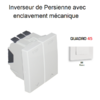 Inverseur de persienne avec enclavement mécanique Quadro 45295SBR Blanc