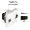 Prise R-TV Finale Série Quadro 45554SPM Noir MAT