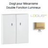 Doigt Double Fonction Lumineux Logus 90615TDU Doré