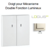 Doigt Double Fonction Lumineux Logus 90615TMF Ivoire