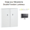 Doigt Double Fonction Lumineux Logus 90615TIS Gris