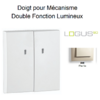 Doigt Double Fonction Lumineux Logus 90615TPE Perle