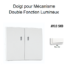Doigt Double Fonction Lumineux APOLO5000 50615TBM Blanc MAT