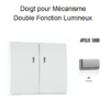 Doigt Double Fonction Lumineux APOLO5000 50615TPR Argent