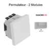 Permutateur 2 modules Quadro 45051SAL Alumine