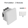 Permutateur 2 modules Quadro 45051SBR Blanc