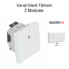 Va-et-Vient témoin 2 modules Quadro 45073SBR Blanc