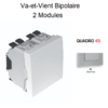 Va-et-Vient Bipolaire 2 modules Quadro 45077SAL Alumine