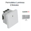 Permutateur Lumineux 2 modules Quadro 45052SAL Alumine